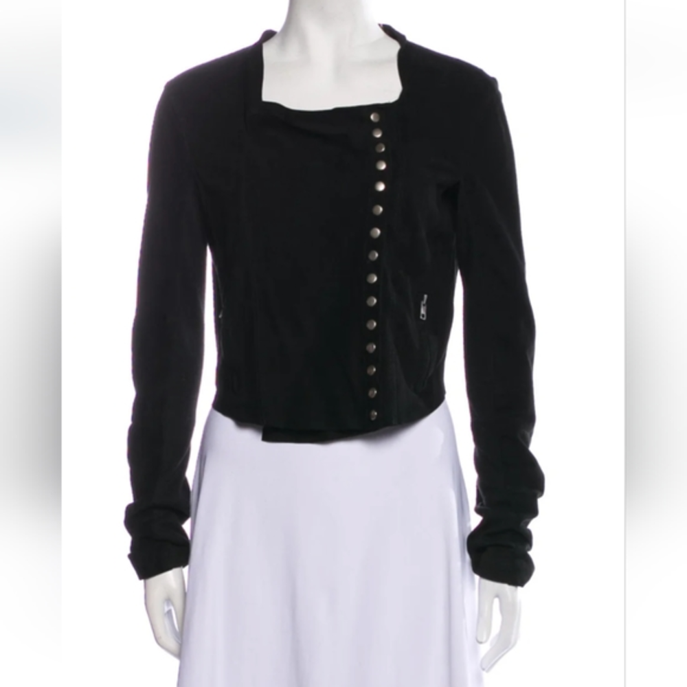 Veda Leather Crop‎ Top